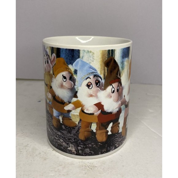 Disney 7 Dwarfs Mini Bean Bag Plush Ceramic Coffee Mug EUC - Picture 3 of 8